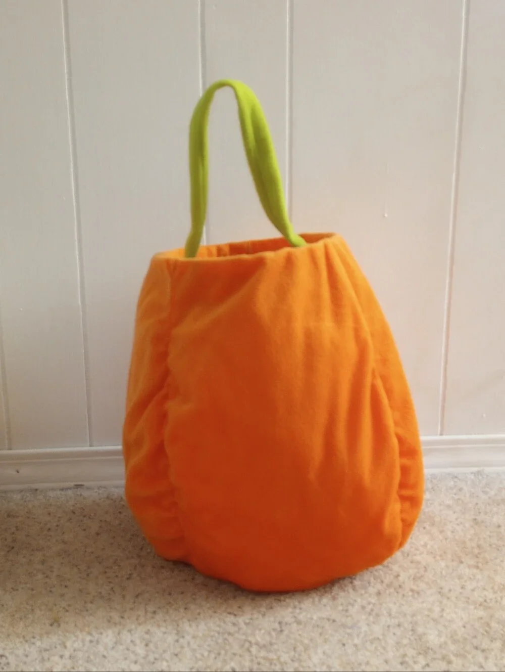 Halloween Pumpkin Jack-o'-lantern Trick Or Treat Candy Basket